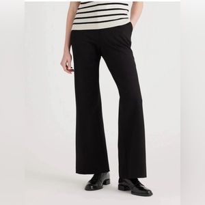 NWT Quince Black Ultra-Stretch Ponte Trouser Pant size 6